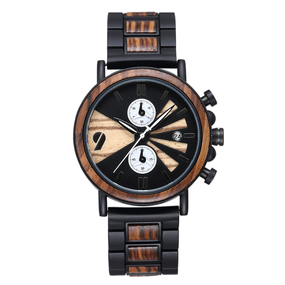 Special Design Wrist Quartz Watch With Steel Strap